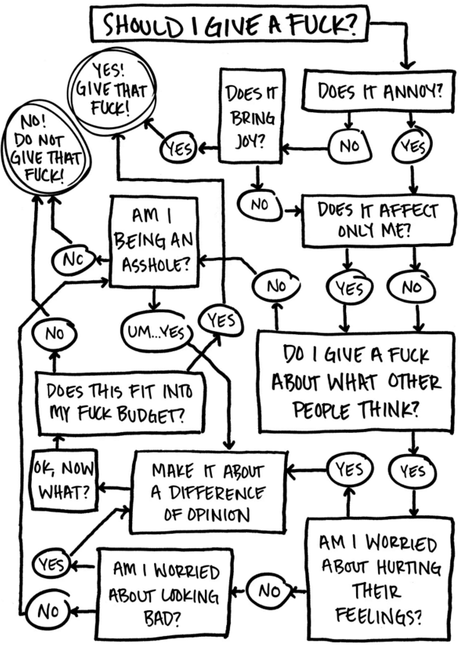 Should I Give a Fuck Flowchart