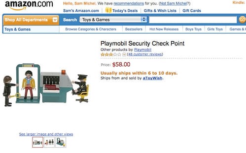 Playmobil Security Check Point