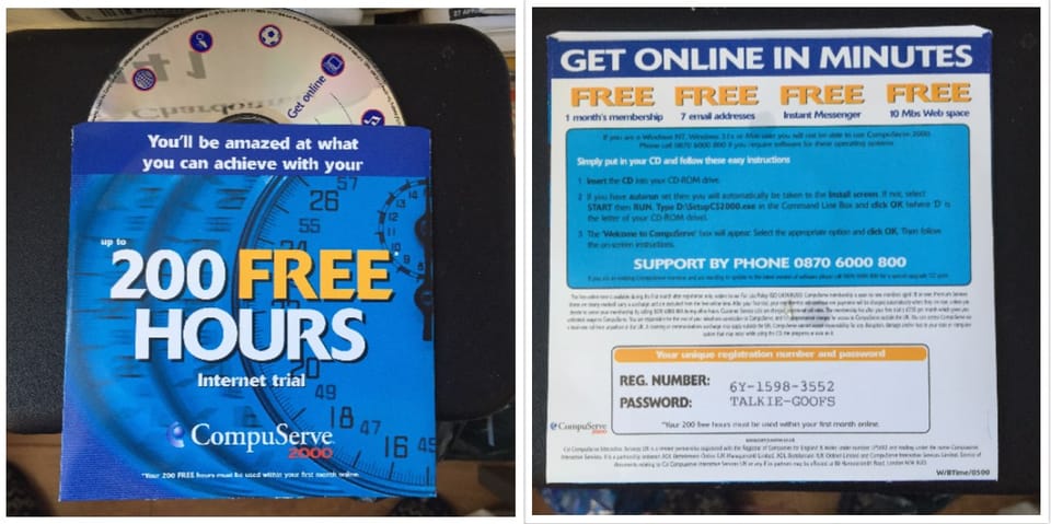 Compuserve CD circa 2000 Front & Bank