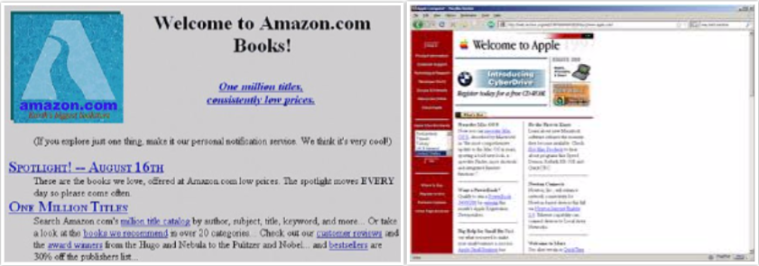 Early Website Collage