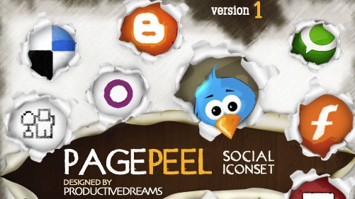 Page Peel – A Free Social Media Iconset